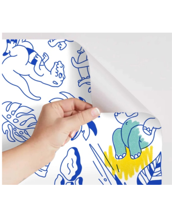 Omy Stick It Αυτοκόλλητο Ρολό Ζωγραφικής Δεινόσαυροι ROLLSTICK04