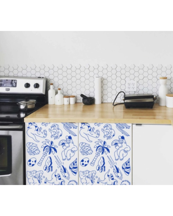 Omy Stick It Αυτοκόλλητο Ρολό Ζωγραφικής Δεινόσαυροι ROLLSTICK04