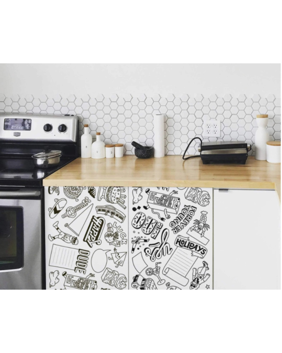 Omy Αυτοκόλλητο ρολό ζωγραφικής Memo Street ROLLSTICK06