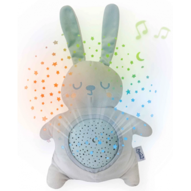 Pabobo PSP01-RABBIT. Μουσικός προβολέας αστεριών-υφασμάτινο λαγουδάκι 2284
