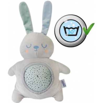 Pabobo PSP01-RABBIT. Μουσικός προβολέας αστεριών-υφασμάτινο λαγουδάκι 2284