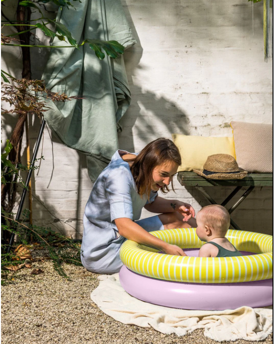 Quut Φουσκωτή πισίνα Dippy Banana Pink (κίτρινο-ροζ)(80 cm) QU173465 