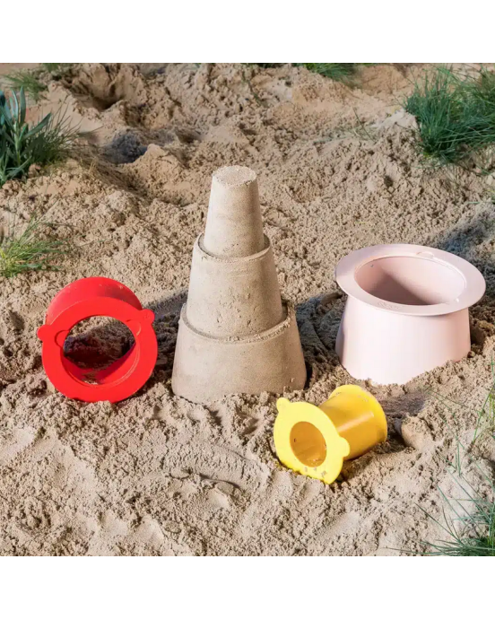 Quut Κουβαδάκια για πύργους στην άμμο Cherry/ Banana Pink QU172857 