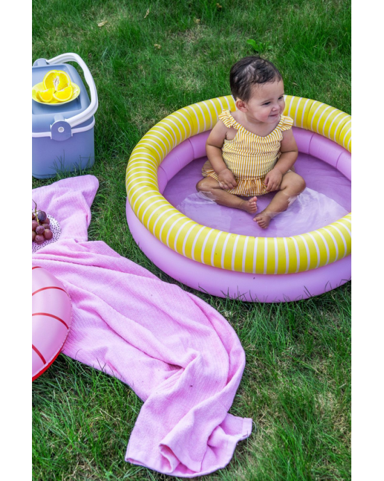Quut Φουσκωτή πισίνα Dippy Banana Pink (κίτρινο-ροζ)(80 cm) QU173465 