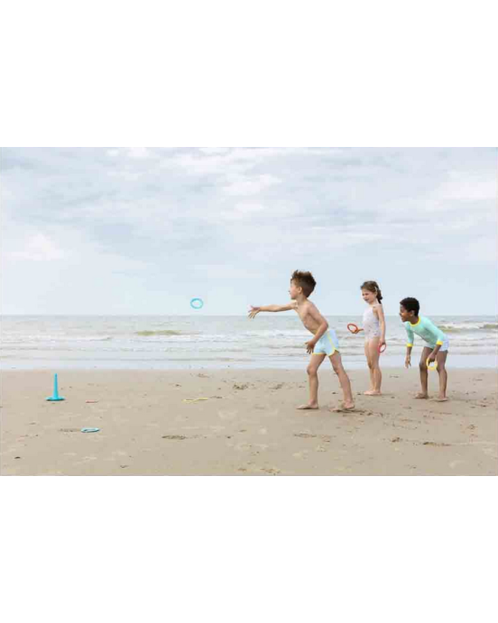 Quut Σετ παιχνιδιου σε τσάντα παραλίας με πολυεργαλείο, κρίκους και “μαγικό σχήμα” QU170969 