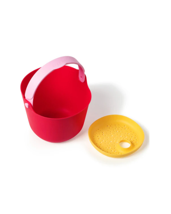 Quut Κουβαδάκι Bucki με κόσκινο (κόκκινο - ροζ) QU173052