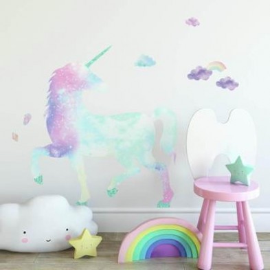 RoomMates Αυτοκόλλητα τοίχου "Μονόκερος Glitter" RΜΚ3845