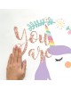 Room Mates  Αυτοκόλλητα τοίχου glitter "Μονόκερος" RΜΚ3627
