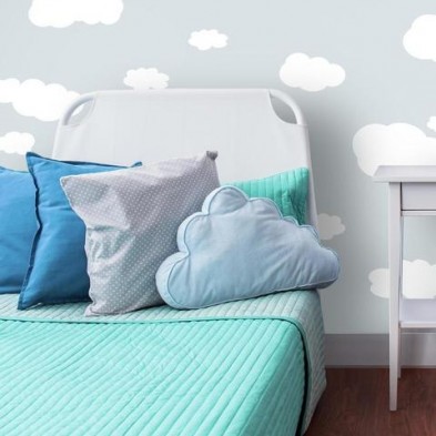 RoomMates Αυτοκόλλητα τοίχου "Σύννεφα λευκά" 10 x 5 εκ. μέχρι 28 x 16,5 εκ.  RΜΚ1562 
