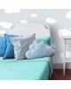 RoomMates Αυτοκόλλητα τοίχου "Σύννεφα λευκά" 10 x 5 εκ. μέχρι 28 x 16,5 εκ.  RΜΚ1562 
