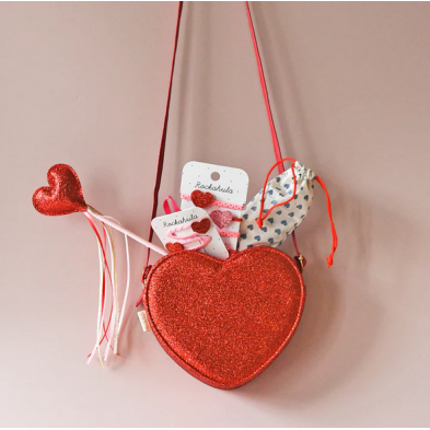 Rockahula Παιδικά λαστιχάκια καρδούλες γκλίτερ H2378R