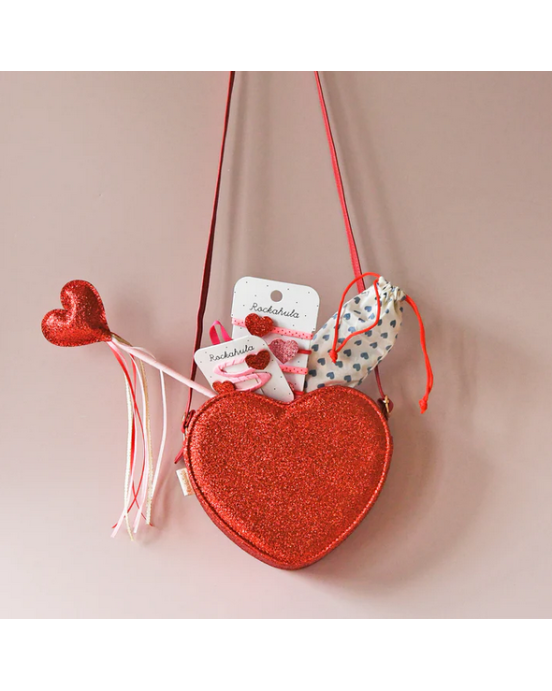 Rockahula Παιδικά λαστιχάκια καρδούλες γκλίτερ H2378R