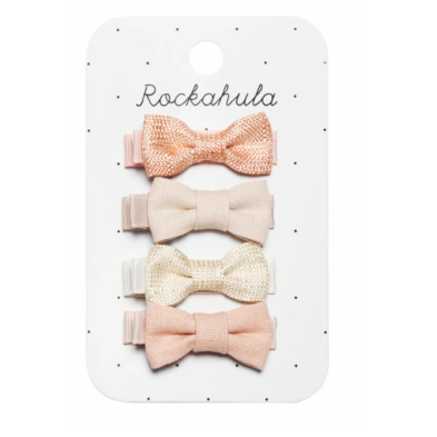 Linen Mini Bow Clips H2154P
