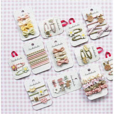 Rockahula Tiny Blossom Scrunchie Set h2357w