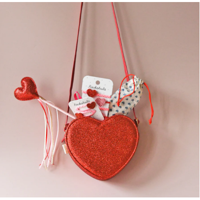 Love Heart Glitter Clips H1990R