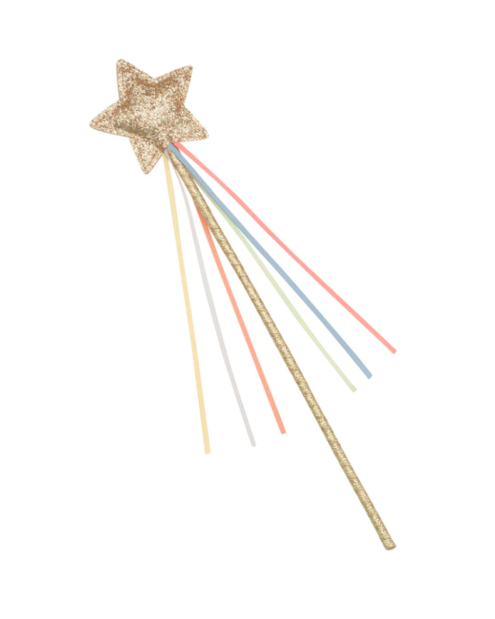 Rainbow Glitter Star Wand w218M
