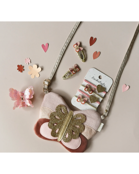 Rockahula Παιδικά λαστιχάκια Πεταλουδίτσες γκλίτερ H2428P