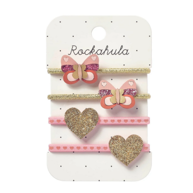 Rockahula Παιδικά λαστιχάκια Πεταλουδίτσες γκλίτερ H2428P