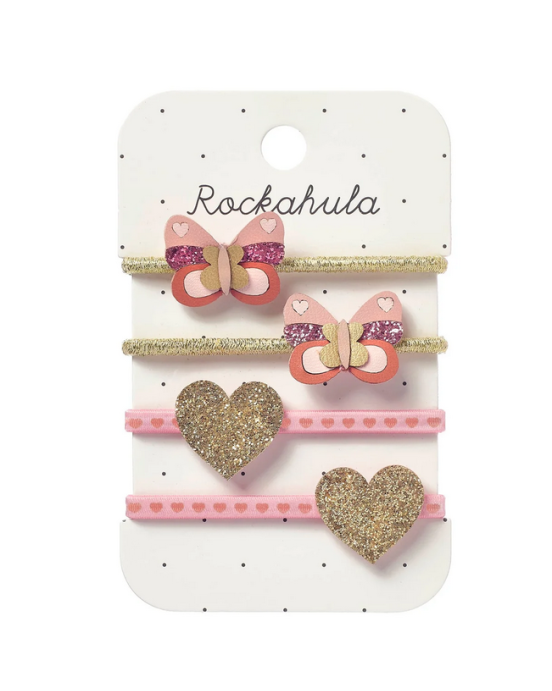 Rockahula Παιδικά λαστιχάκια Πεταλουδίτσες γκλίτερ H2428P