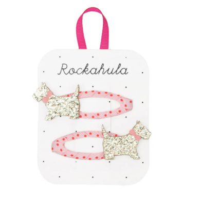 Spotty Scottie Dog Clips H2133P