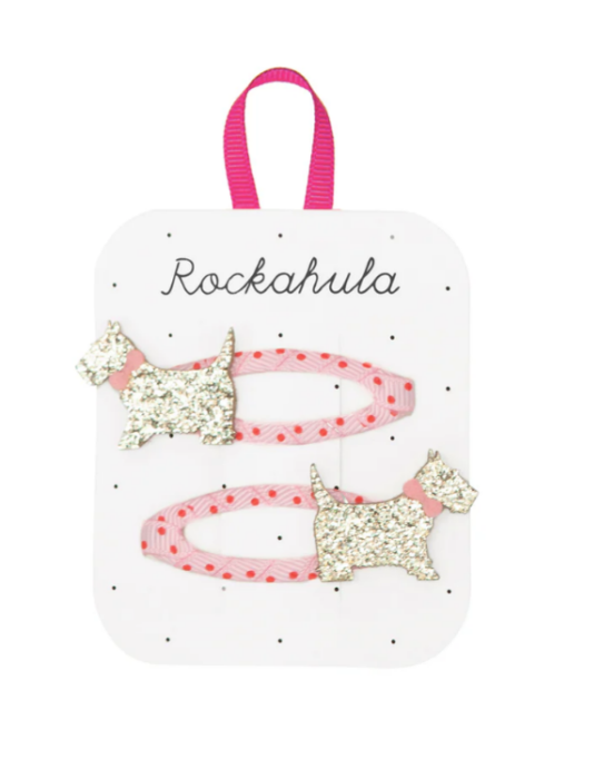 Spotty Scottie Dog Clips H2133P