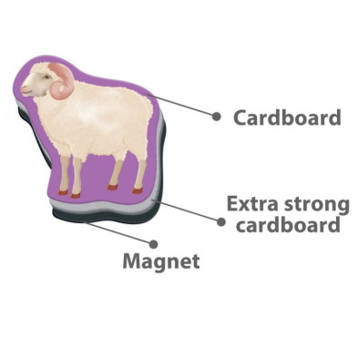 Roter Kafer Μαγνητικό σετ "Ζωολογικός Κήπος" με πίνακα RK2090-02