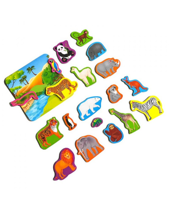 Roter Kafer Μαγνητικό σετ "Ζωολογικός Κήπος" με πίνακα RK2090-02