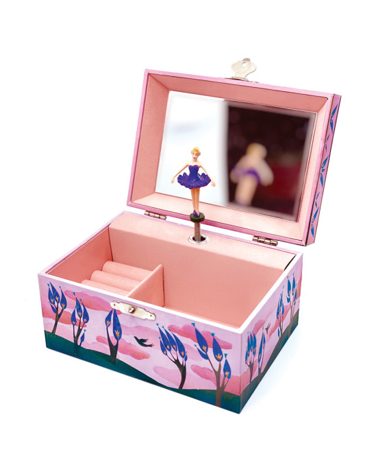 Svoora Μουσικό Κουτί Μπιζουτιέρα με Θήκη για Δαχτυλίδια 'Χαρούμενα Πουλιά' 11139