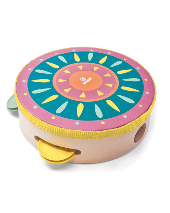 Svoora Ξύλινο Σετ με Ταμπουρίνο-Ντέφι, Μαράκα και μίνι Φλογέρα "Παγώνι" 14057