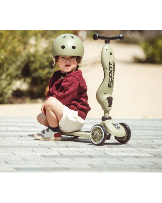 Scoot & Ride Παιδικό Κράνος olive XXS 00007