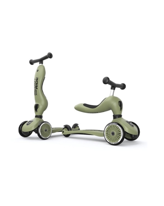 Scoot & Rid Παιδικό Πατίνι HighWay Kick 1 Olive 00001