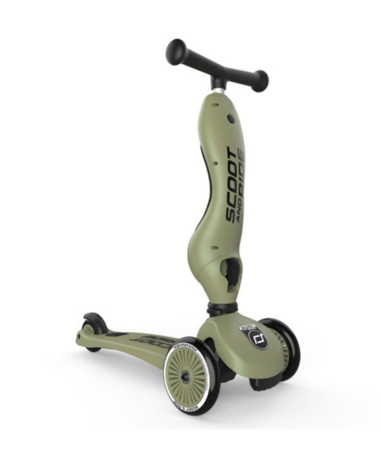 Scoot & Rid Παιδικό Πατίνι HighWay Kick 1 Olive 00001