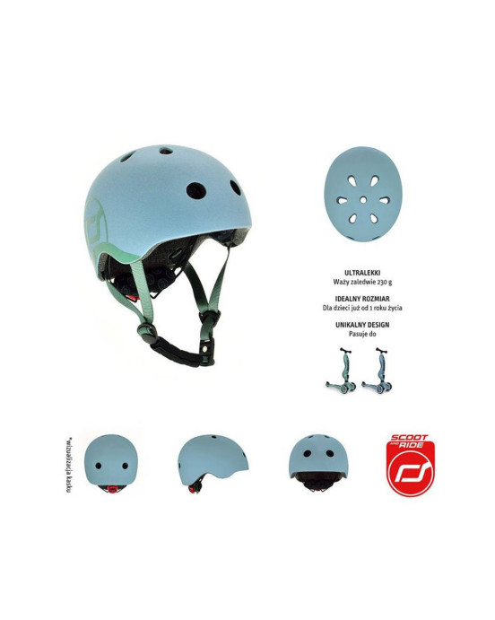 Scoot & Ride Παιδικό Κράνος Steel XXS  96322