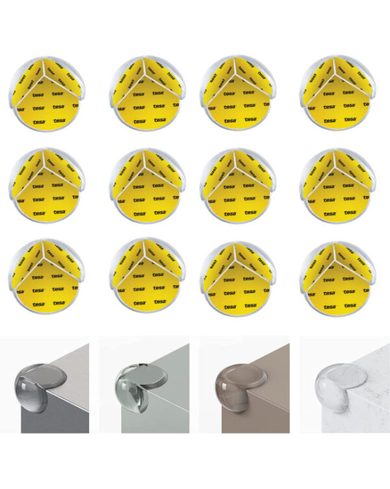 Sipo Στρογγυλά προστατευτικά γωνιών Διάφανα 12τμχ SIP-SBS-EC51 