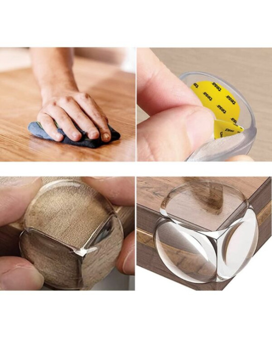 Sipo Στρογγυλά προστατευτικά γωνιών Διάφανα 12τμχ SIP-SBS-EC51 