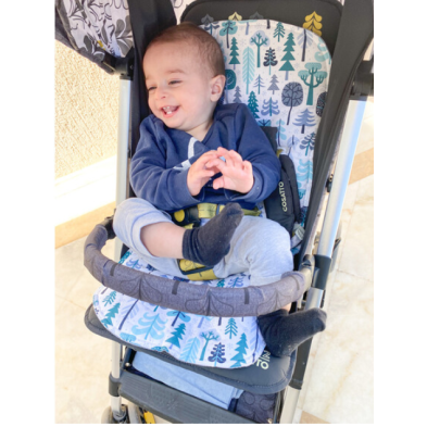 So Sweet Line Κάλυμμα για καρότσι 2 όψεων Ζωάκια/Μπεζ SL700077