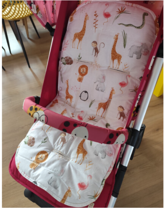 So Sweet Line Κάλυμμα για καρότσι 2 όψεων Ζωάκια/Μπεζ SL700077