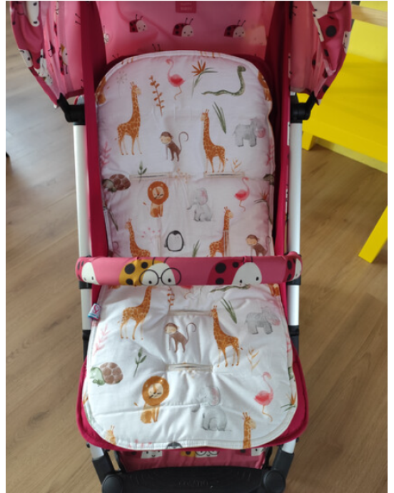 So Sweet Line Κάλυμμα για καρότσι 2 όψεων Ζωάκια/Μπεζ SL700077