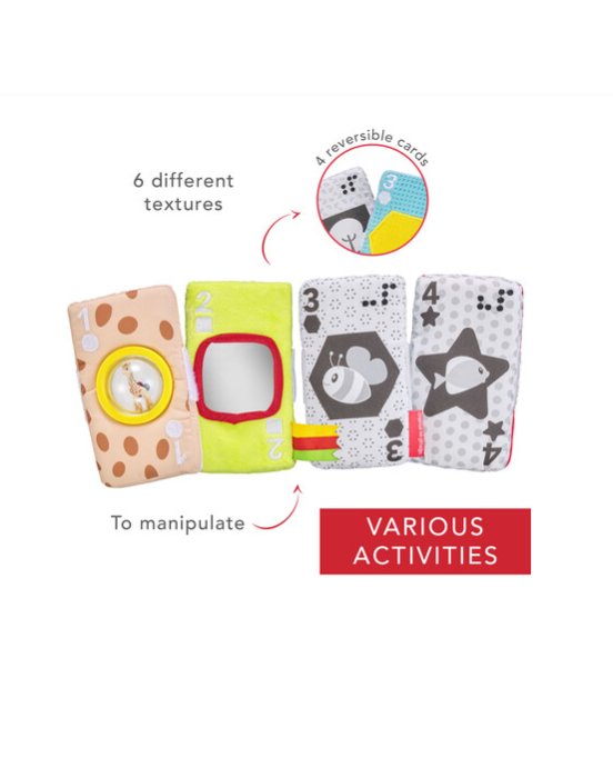 Sophie la Girafe Μαλακές κάρτες δραστηριοτήτων που διεγείρουν τις αισθήσεις του μωρού S230857