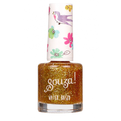 Souza Παιδικό βερνίκι νυχιών transparent gold glitter 106996
