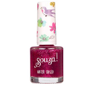 Souza Παιδικό βερνίκι νυχιών transparent multi  glitter pink 106997