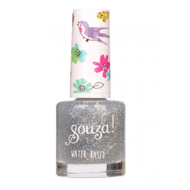Souza Παιδικό βερνίκι νυχιών transparent silver glitter 106995