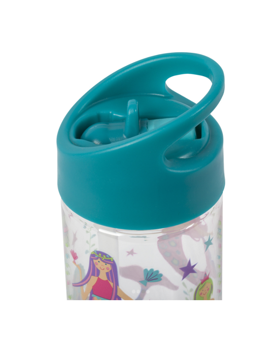 Stephen Joseph Πλαστικό Παγούρι με Καλαμάκι Γοργόνα σε γαλάζιο χρώμα 350ml SJ112228