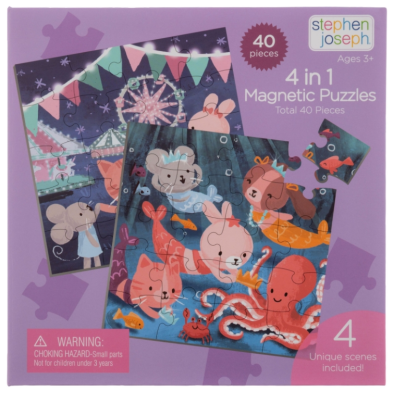 Stephen Joseph Μαγνητικό Puzzle 4 in 1, Fairytail SJ123428