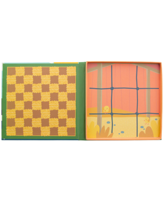 Stephen Joseph Μαγνητικό Σετ Παιχνιδιών Ντάμα & Τρίλιζα, Farm SJ310368