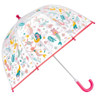 Stephen Joseph Παιδική Ομπρέλα Διάφανη που αλλάξει χρώμα, Mermaid SJ130228