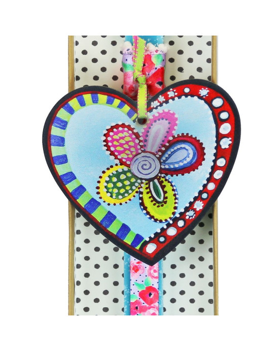 Synchronia Λαμπάδα Καρδιά bloom - Βεραμάν LA23022D