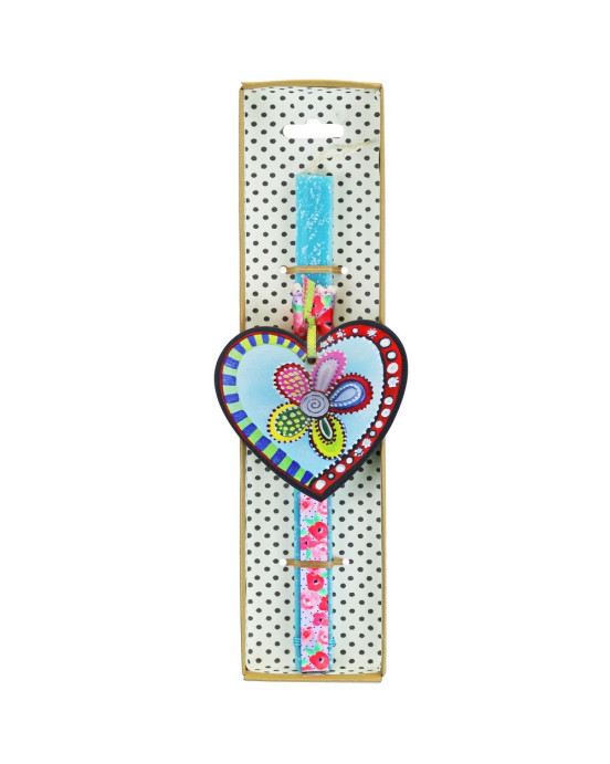 Synchronia Λαμπάδα Καρδιά bloom - Βεραμάν LA23022D