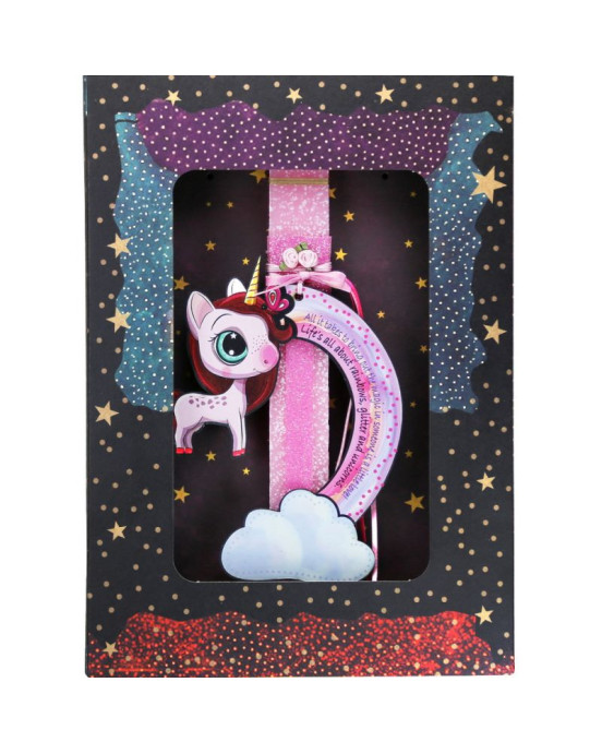 Synchronia Λαμπάδα Μονόκερος rainbow - Πεταλούδα LA23018A