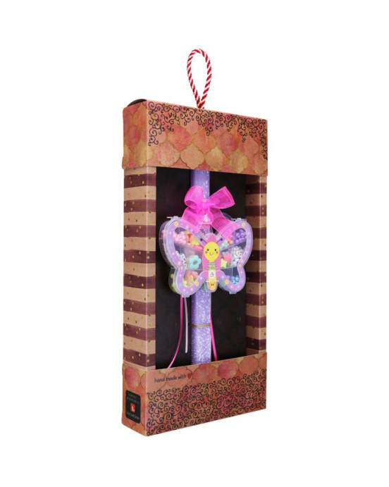 Synchronia Λαμπάδα Σετ κοσμημάτων DIY - Πεταλούδα LA25008D